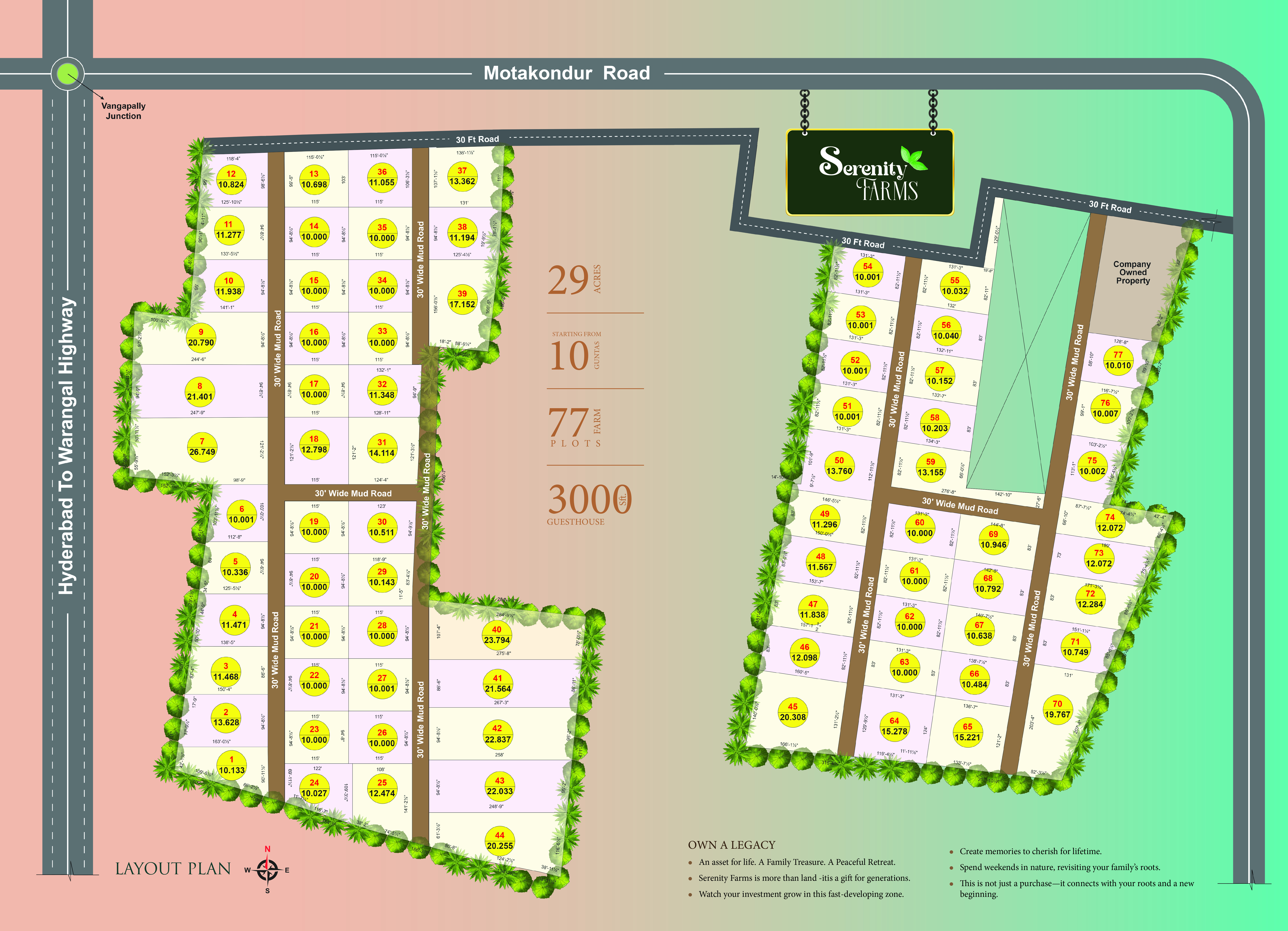Serenity Farms Layout